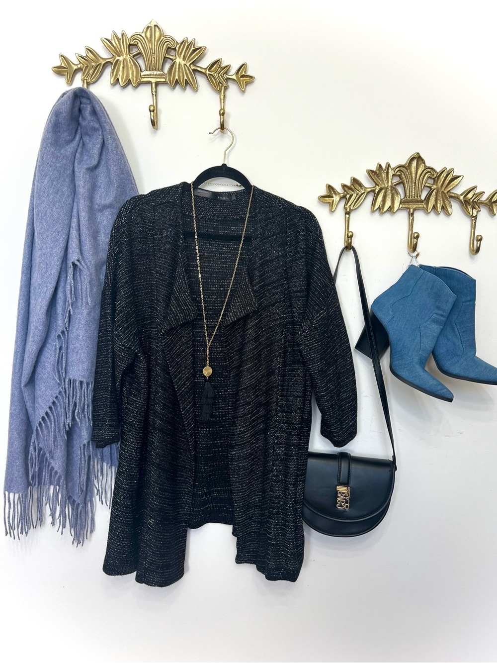 🆕Simon Chang Fall ready waterfall cardigan sweater ptp 26” l 31”